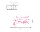 Be Your Own Kind Of Beautiful Quote Wall Stickers Home Lettering Quote Wall Decal